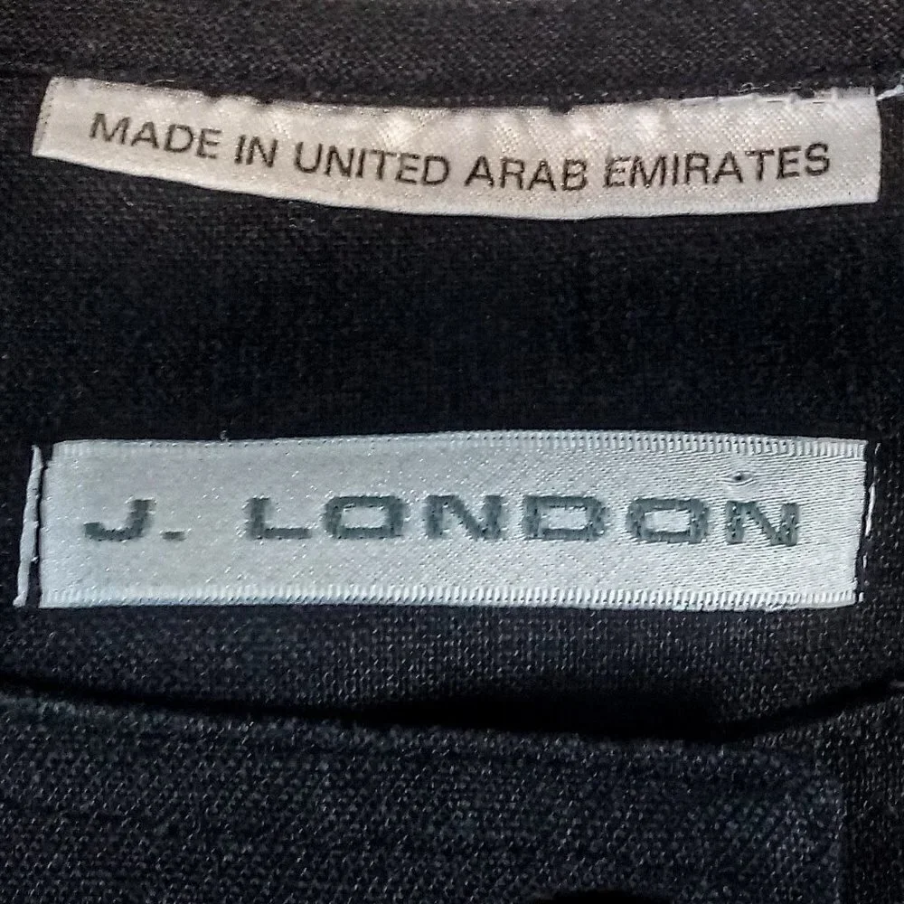 J. London Black Linen Blend Jacket
